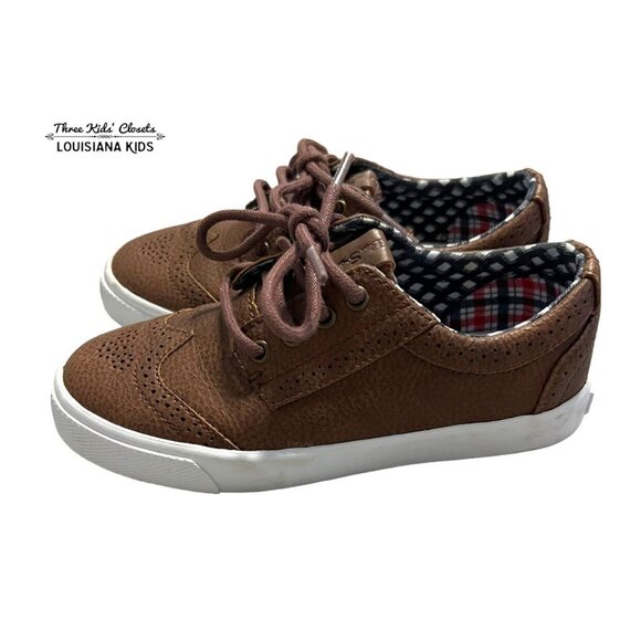 Ben Sherman Sz 12 Brown Leather Wingtip Sneakers